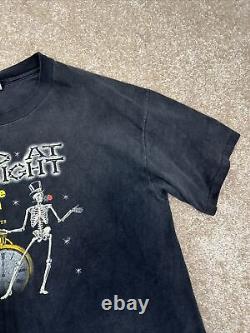 Vtg 80s 90s Grateful Dead T shirt Dead at Midnight Radio Show Single Stitch XL