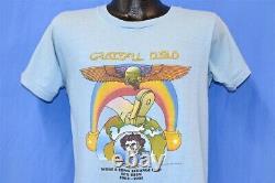 Vtg 80s GRATEFUL DEAD MOUSE KELLEY LONG STRANGE TRIP 81 RAINBOW SKULL t-shirt M