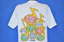Vtg 80s IN CONCERT AGAINST AIDS GRATEFUL DEAD HUEY LEWIS OAKLAND ROCK t-shirt XL