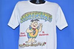 Vtg 90s GRATEFUL DEAD FRED FLINTSTONE SPOOF BEDROCK DEADROCK CARTOON t-shirt L
