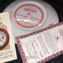 Vtg 90s Grateful Dead Stanley Mouse Hamilton Collection Plate Lot Of 7x 24k RARE