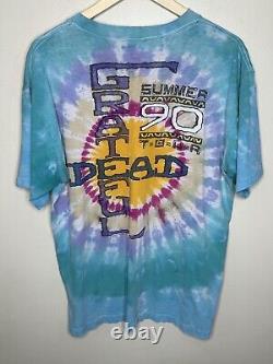 Vtg 90s grateful dead t shirt Tie Dye Original Single Stitch XL Rare