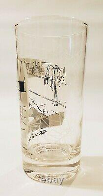 Vtg Chas Addams 5 1/2 Drinking Glass Tumbler Dead Tree Reaching For Water Cafe