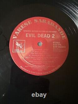 Vtg Evil Dead 2 Original Soundtrack Vinyl Lp Rare Oop Joseph Loduca Horror