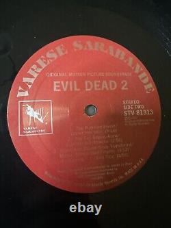 Vtg Evil Dead 2 Original Soundtrack Vinyl Lp Rare Oop Joseph Loduca Horror