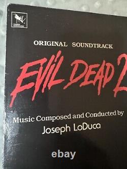 Vtg Evil Dead 2 Original Soundtrack Vinyl Lp Rare Oop Joseph Loduca Horror