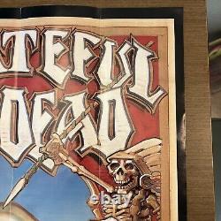 Vtg GRATEFUL DEAD Poster WORLD TOUR 1990 Without A Net