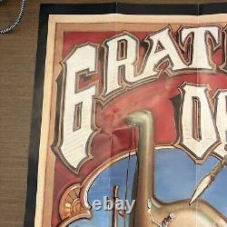 Vtg GRATEFUL DEAD Poster WORLD TOUR 1990 Without A Net