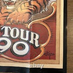 Vtg GRATEFUL DEAD Poster WORLD TOUR 1990 Without A Net