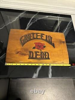 Vtg Grateful Dead-Homemade/Handmade Solid Wood Cut Lettering Sign-70s Rare 420