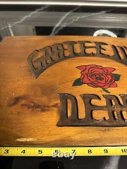 Vtg Grateful Dead-Homemade/Handmade Solid Wood Cut Lettering Sign-70s Rare 420