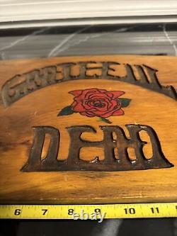 Vtg Grateful Dead-Homemade/Handmade Solid Wood Cut Lettering Sign-70s Rare 420