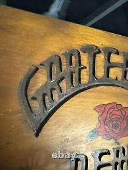 Vtg Grateful Dead-Homemade/Handmade Solid Wood Cut Lettering Sign-70s Rare 420