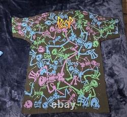 Vtg Grateful Dead T Shirt XL Brockum Dancing Skeletons Single Stitch / 1992