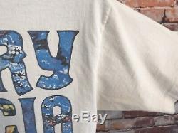 Vtg Jerry Garcia Vintage Dead Tee Shirt Single Stitch Size L Liquid Blue (803)