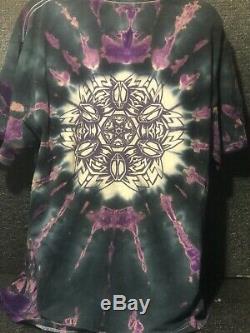 Vtg Mike Dubois Tie Dye Mushroom Grateful Dead Psychedelic Double Side T-shirt