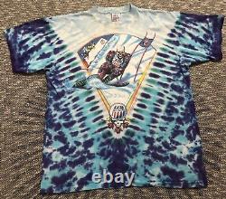 Vtg US Ski Team Grateful Dead T Shirt XL 1994 Tour Skeleton Not Fade Away USA