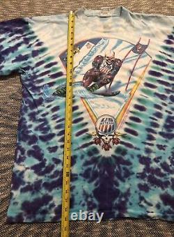 Vtg US Ski Team Grateful Dead T Shirt XL 1994 Tour Skeleton Not Fade Away USA