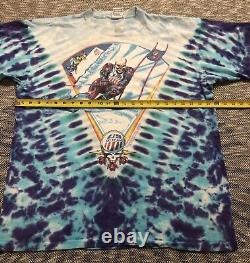 Vtg US Ski Team Grateful Dead T Shirt XL 1994 Tour Skeleton Not Fade Away USA