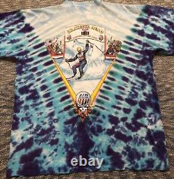 Vtg US Ski Team Grateful Dead T Shirt XL 1994 Tour Skeleton Not Fade Away USA