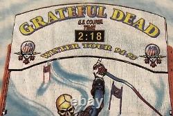 Vtg US Ski Team Grateful Dead T Shirt XL 1994 Tour Skeleton Not Fade Away USA