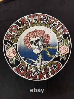 Vtg Vintage 1980s 80s Rare Grateful Dead Dead Head Skull Ringer Tee Band Tee