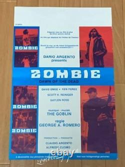 ZOMBI/Dawn of the Dead (1978 film) Vintage Original Movie Poster Belgium ver